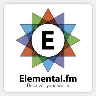 Elemental.fm Logo with text Sticker